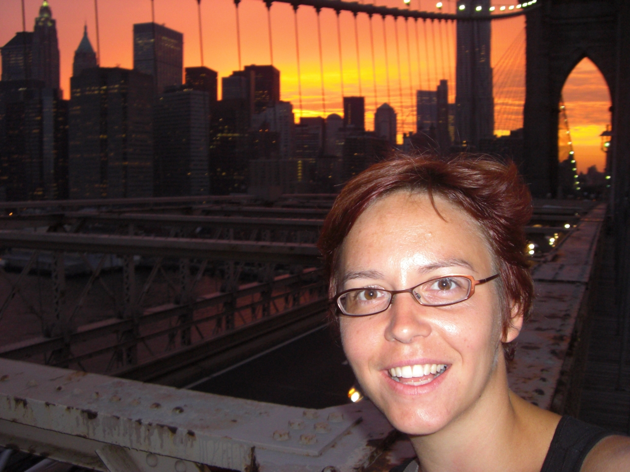 Brooklyn Bridge Selbstportrait